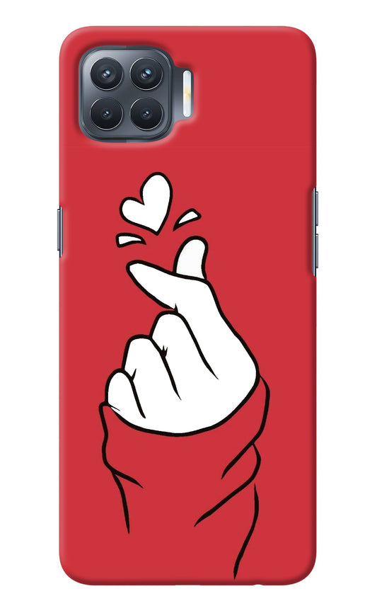 Korean Love Sign Oppo F17 Pro Back Cover