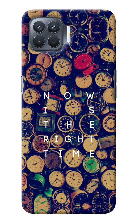 Now is the Right Time Quote Oppo F17 Pro Back Cover