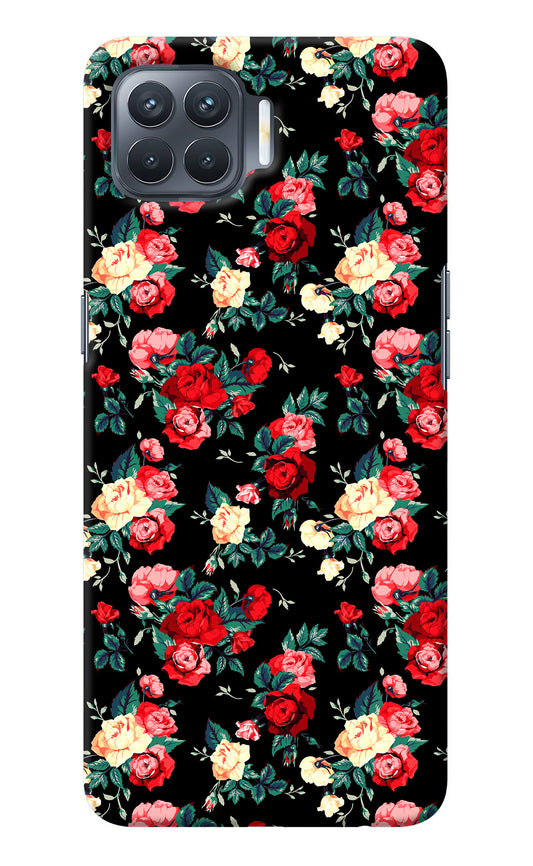 Rose Pattern Oppo F17 Pro Back Cover