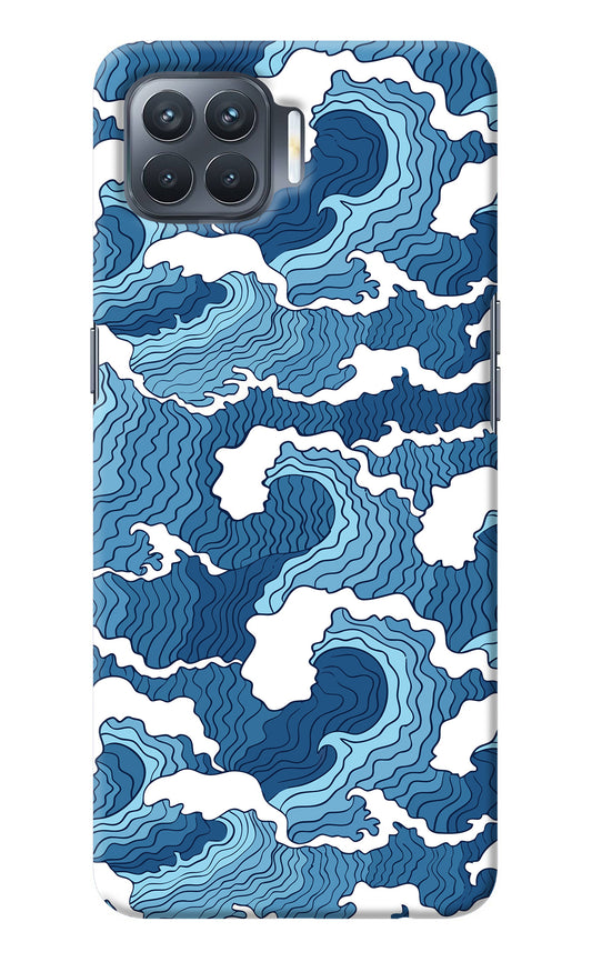 Blue Waves Oppo F17 Pro Back Cover