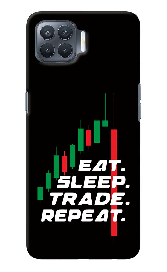 Eat Sleep Trade Repeat Oppo F17 Pro Back Cover