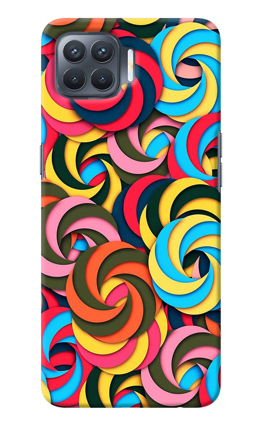Spiral Pattern Oppo F17 Pro Back Cover
