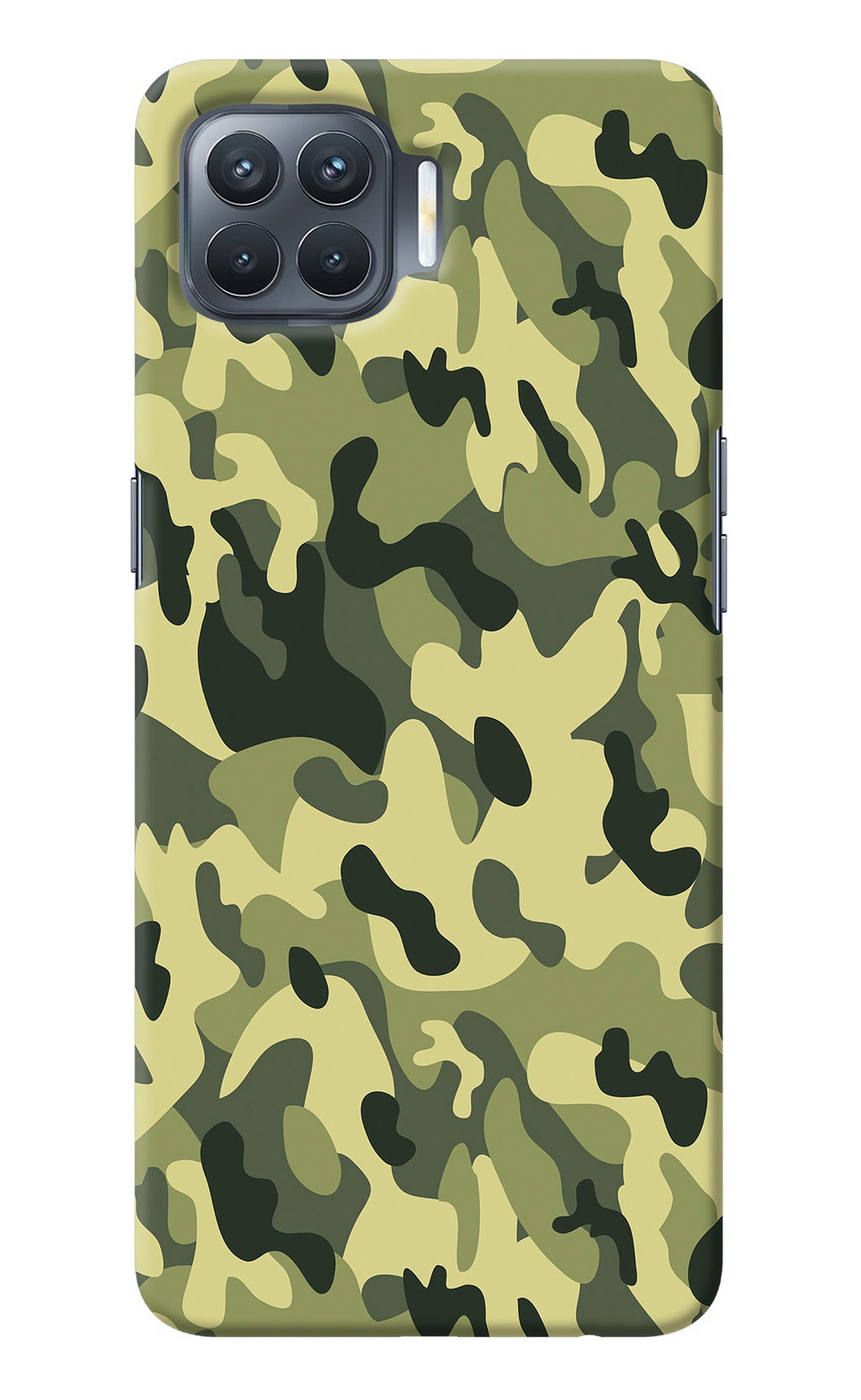 Camouflage Oppo F17 Pro Back Cover