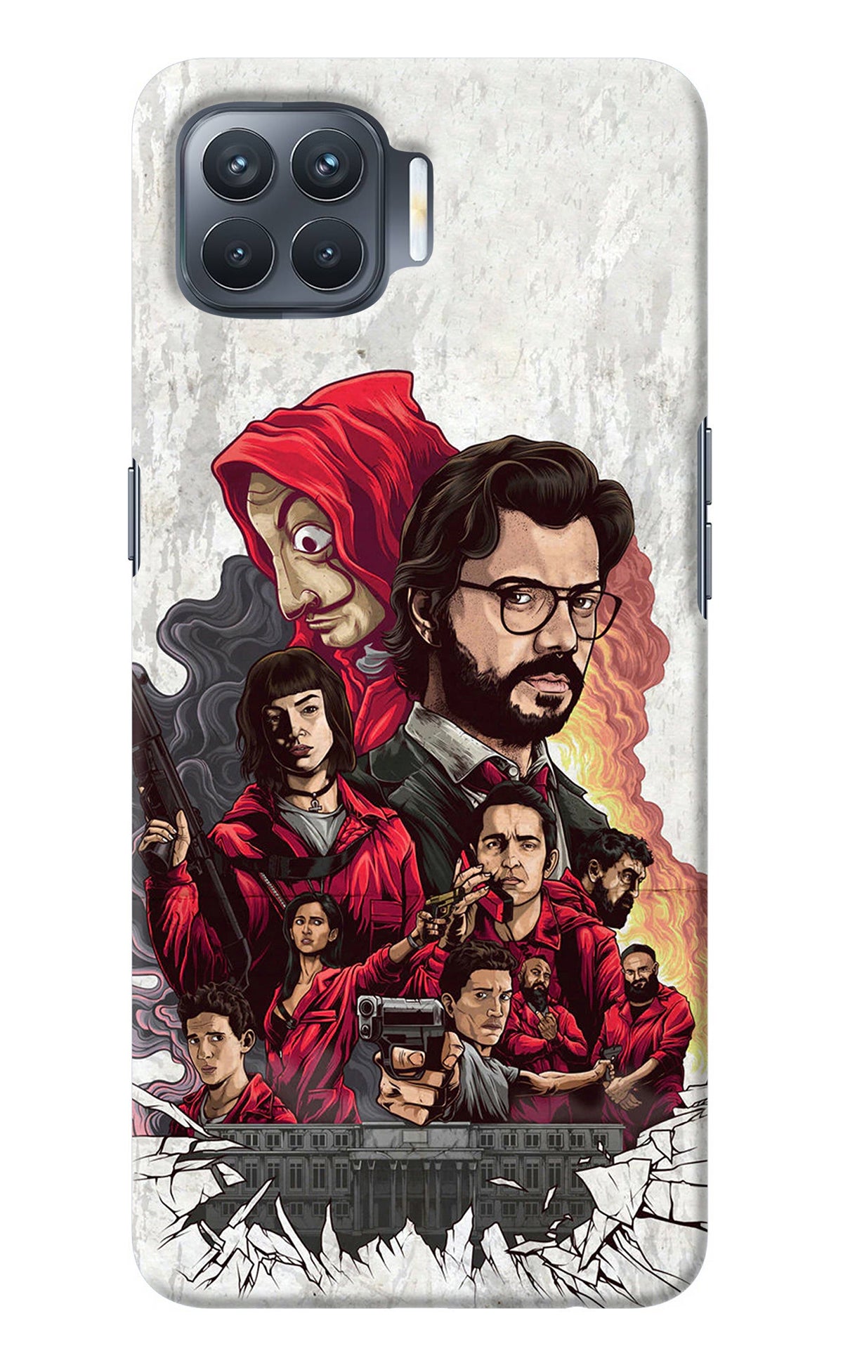 Money Heist Artwork Oppo F17 Pro Back Cover