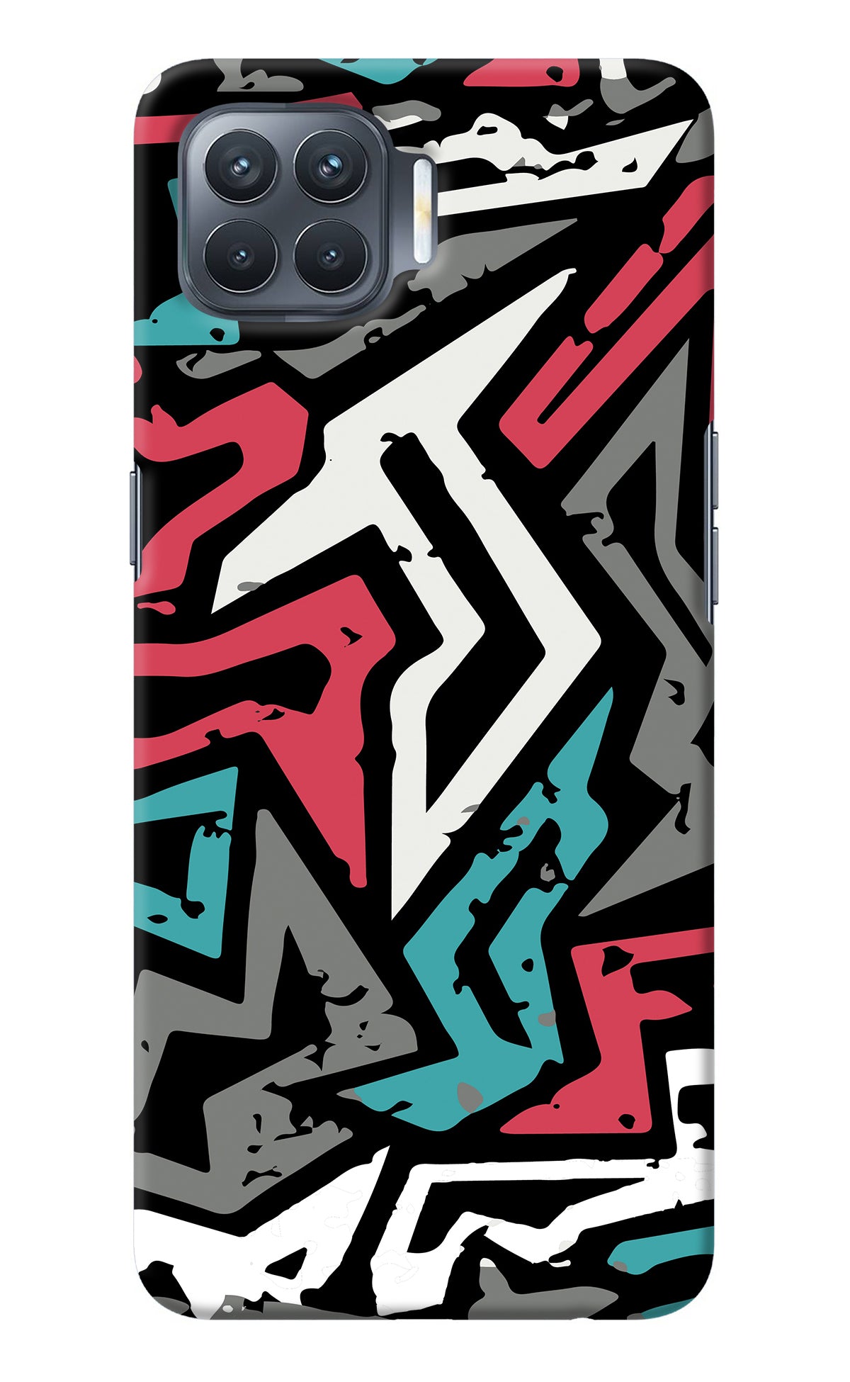 Geometric Graffiti Oppo F17 Pro Back Cover