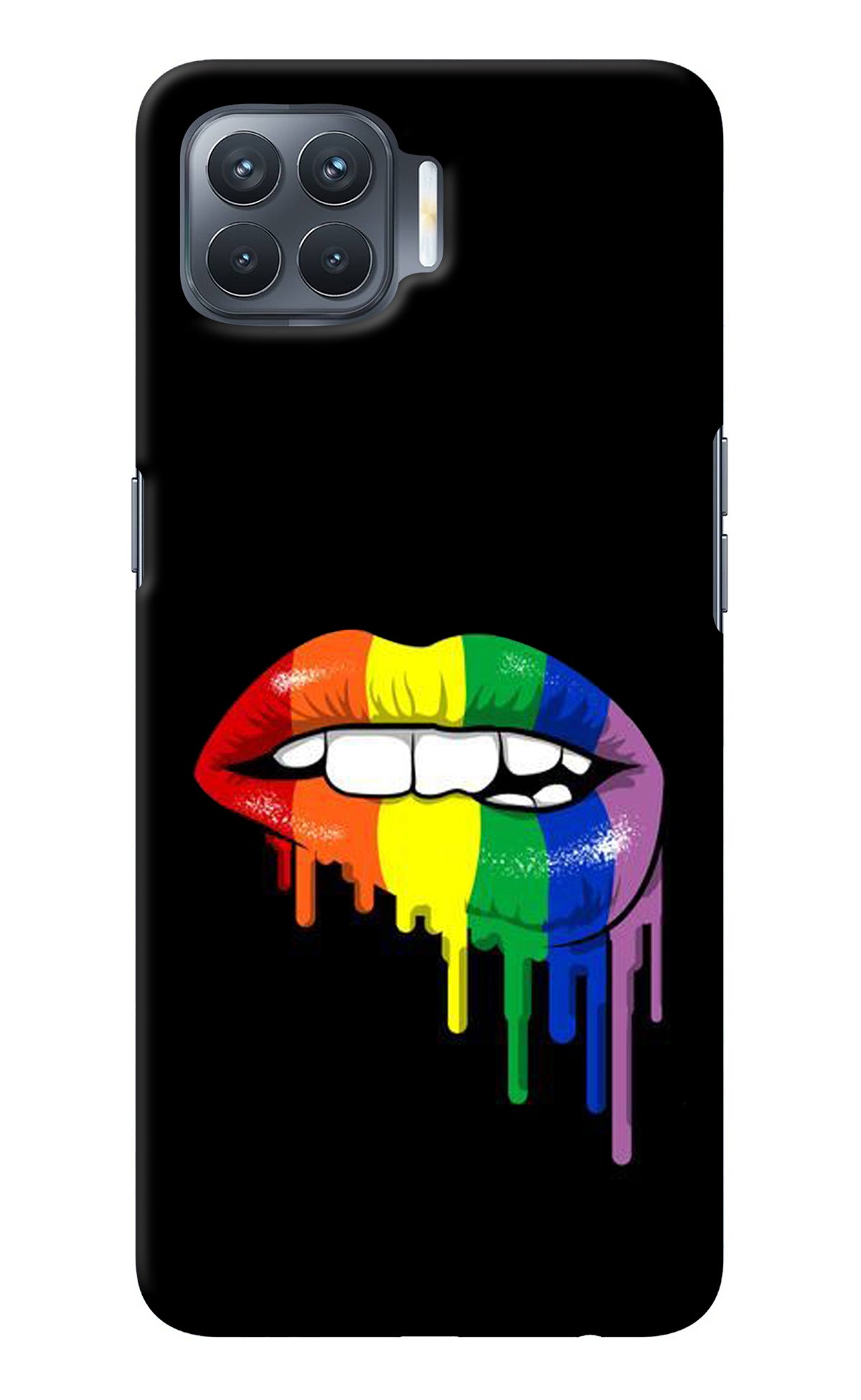 Lips Biting Oppo F17 Pro Back Cover