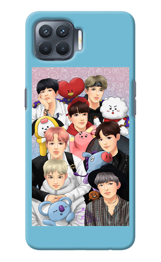 BTS with animals Oppo F17 Pro Back Cover