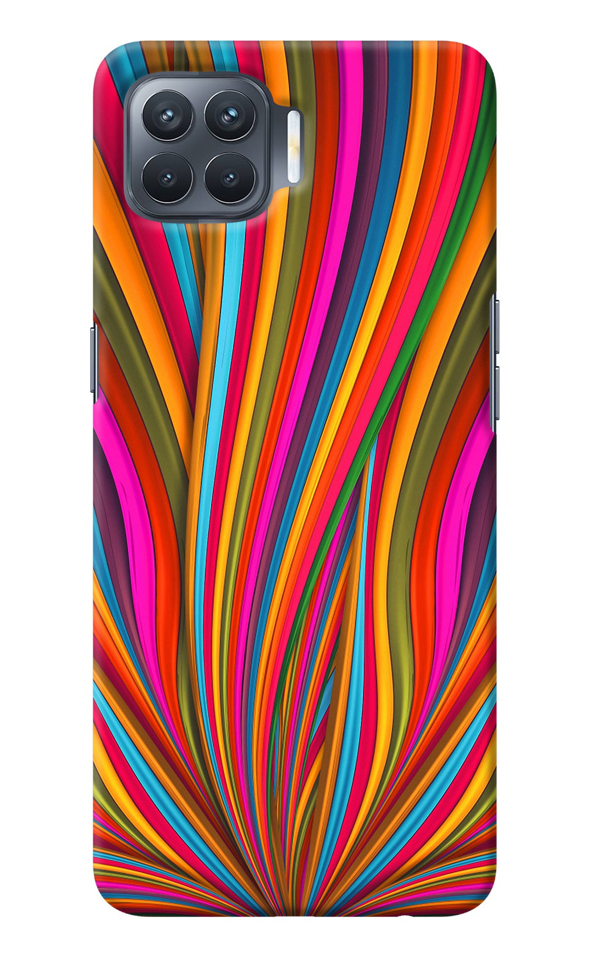 Trippy Wavy Oppo F17 Pro Back Cover