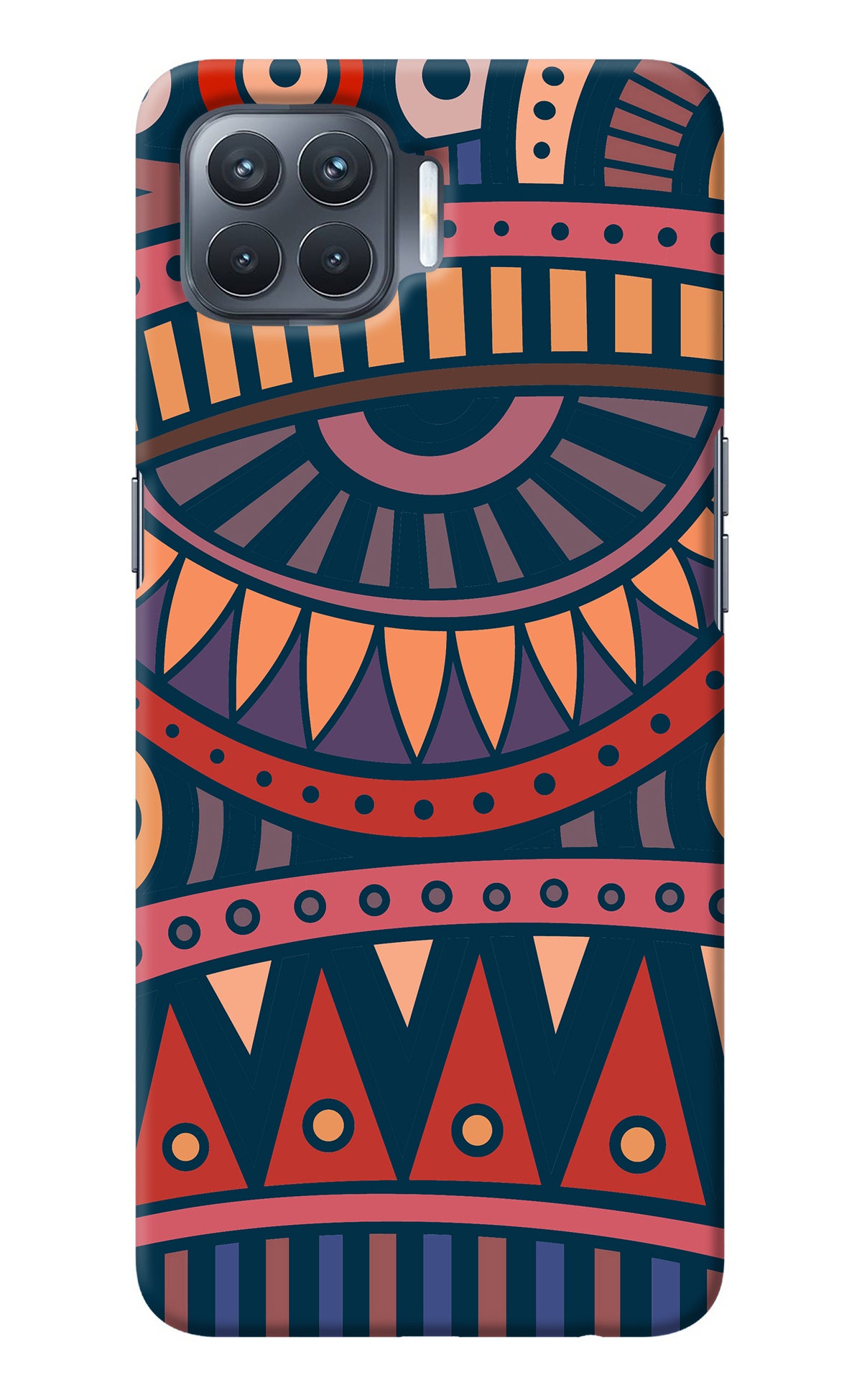 African Culture Design Oppo F17 Pro Back Cover