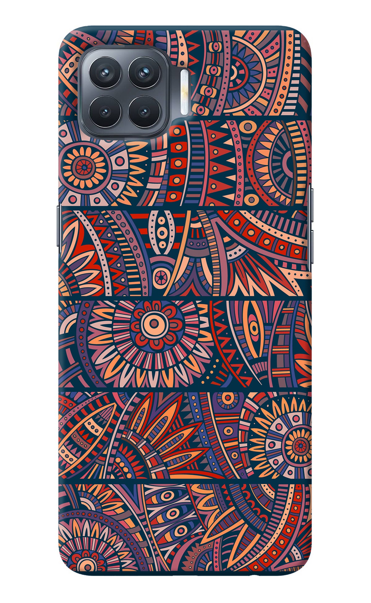 African Culture Design Oppo F17 Pro Back Cover