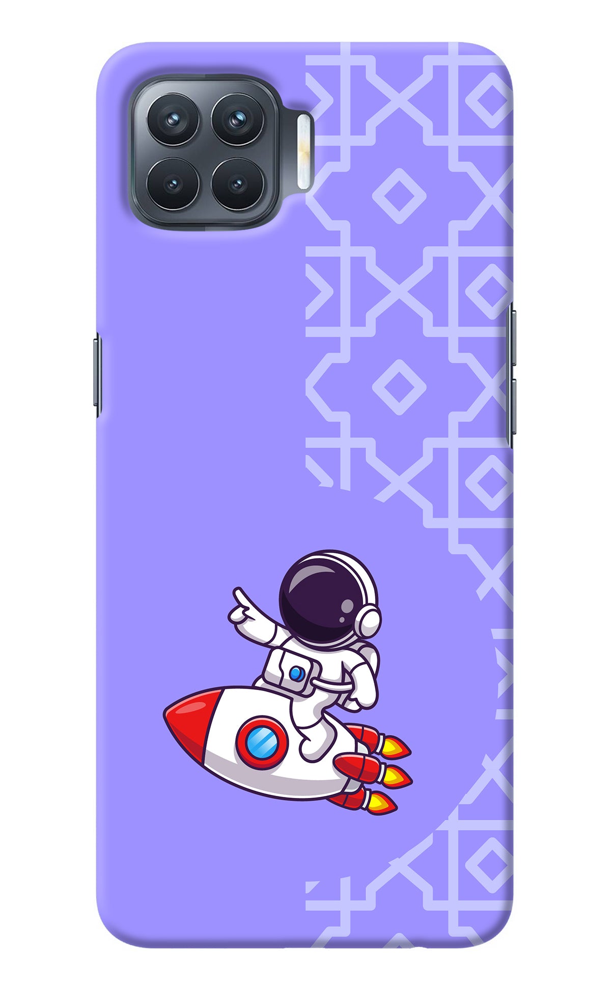 Cute Astronaut Oppo F17 Pro Back Cover