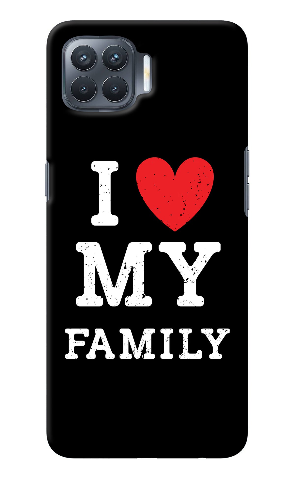 I Love My Family Oppo F17 Pro Back Cover