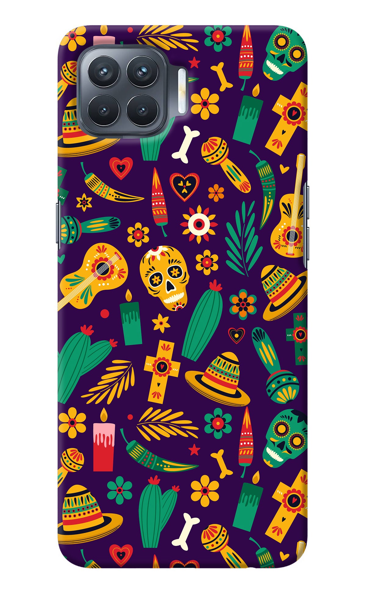 Mexican Artwork Oppo F17 Pro Back Cover