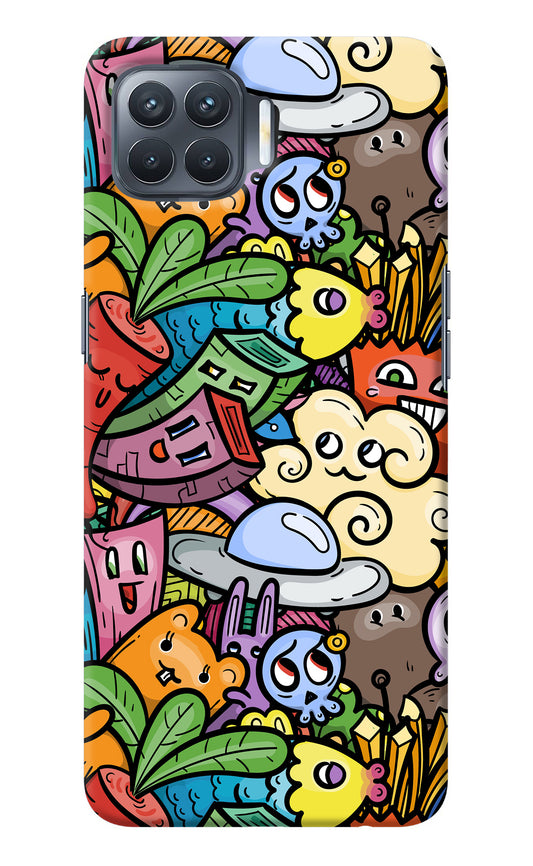 Veggie Doodle Oppo F17 Pro Back Cover