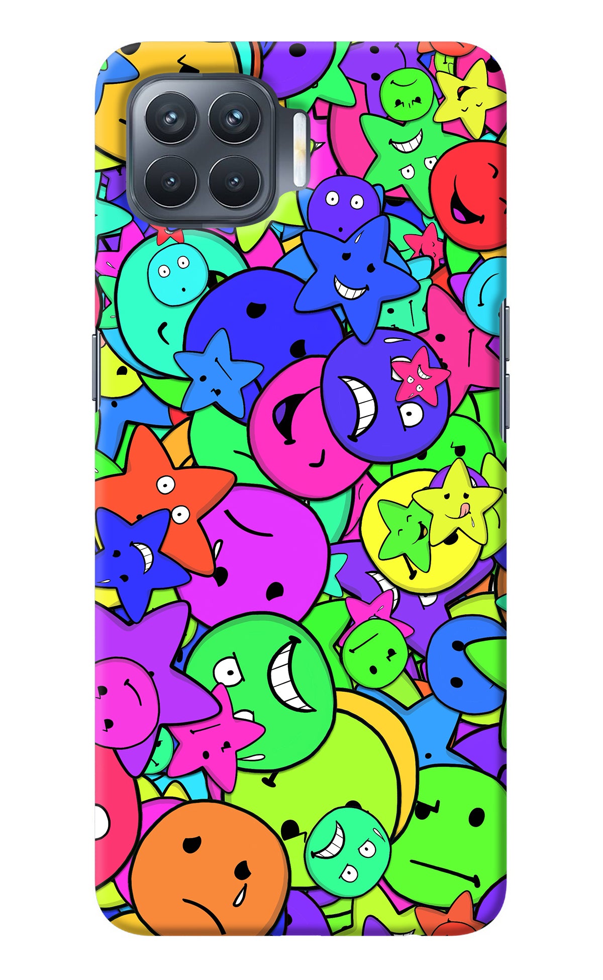 Fun Doodle Oppo F17 Pro Back Cover