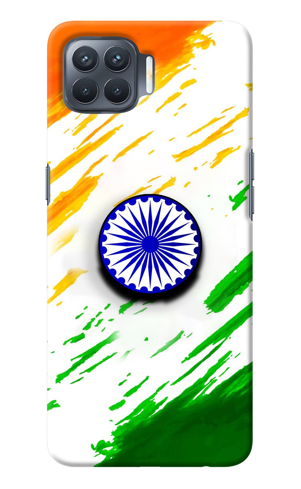 Indian Flag Ashoka Chakra Oppo F17 Pro Pop Case