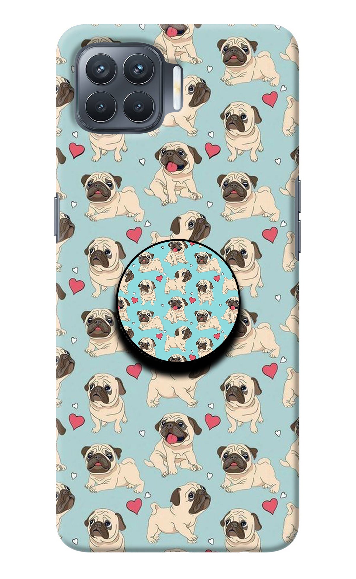 Pug Dog Oppo F17 Pro Pop Case