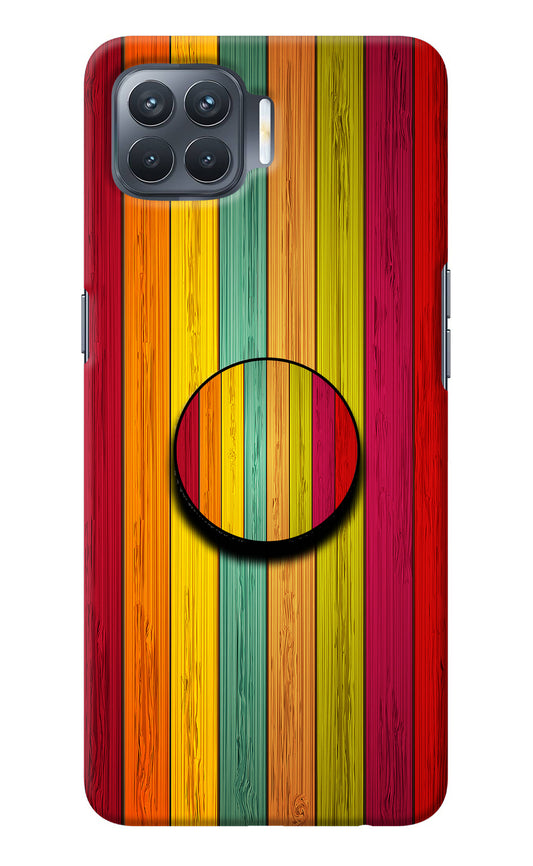 Multicolor Wooden Oppo F17 Pro Pop Case