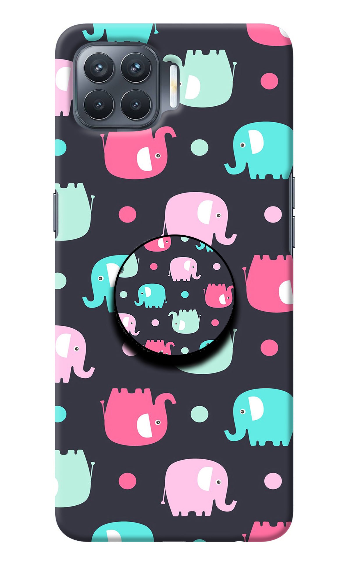 Baby Elephants Oppo F17 Pro Pop Case