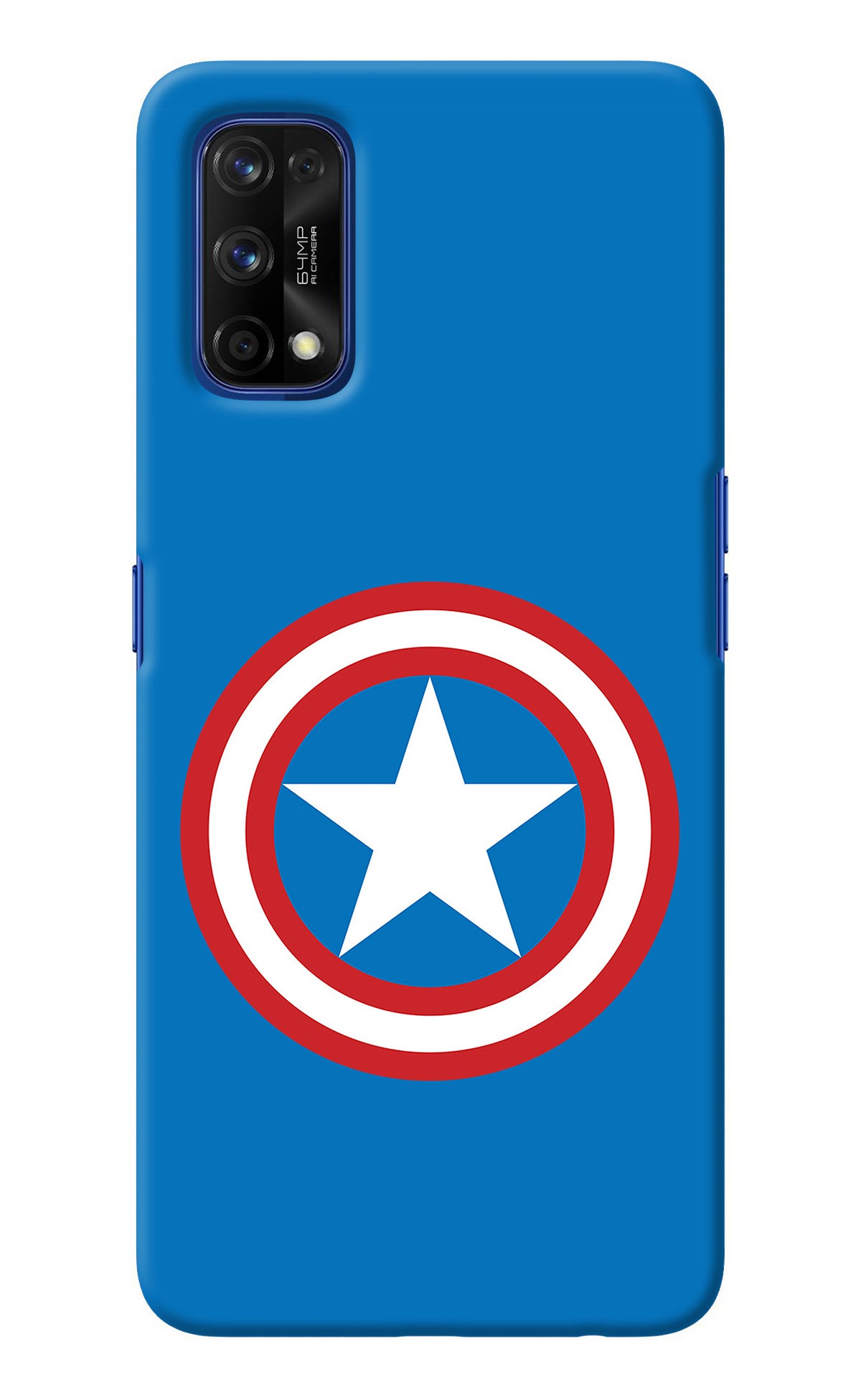 Captain America Logo Realme 7 Pro Back Cover