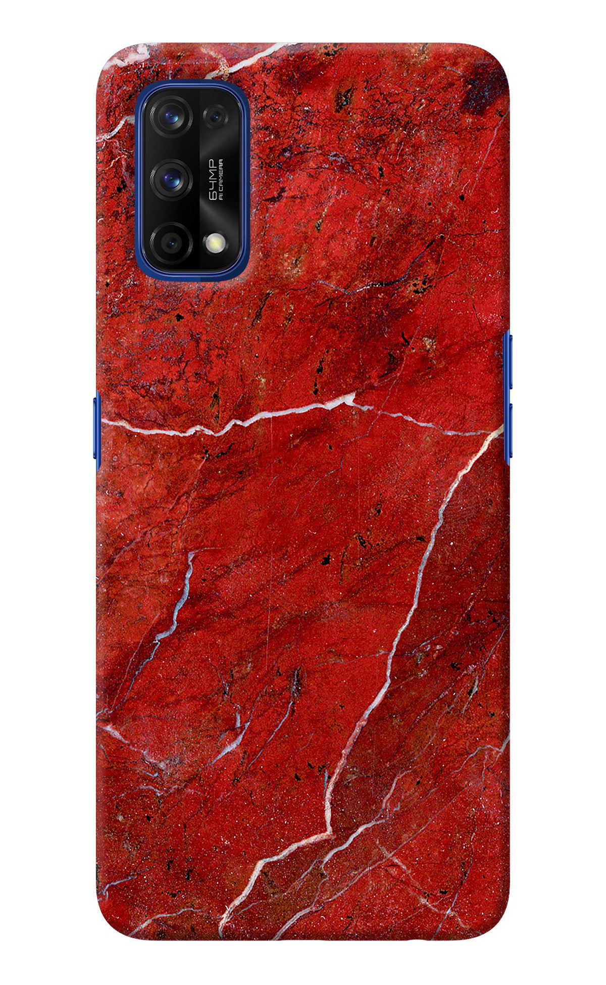 Red Marble Design Realme 7 Pro Back Cover