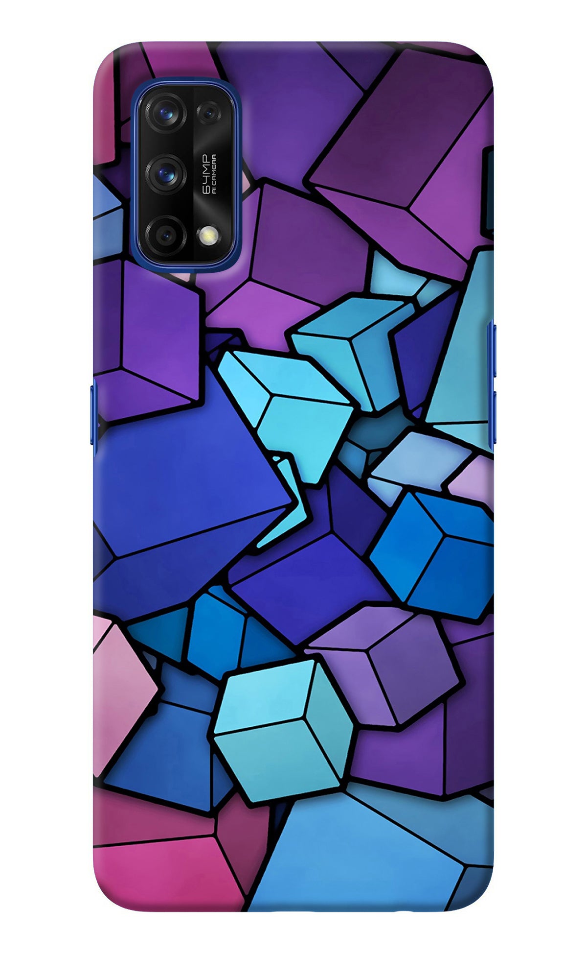 Cubic Abstract Realme 7 Pro Back Cover