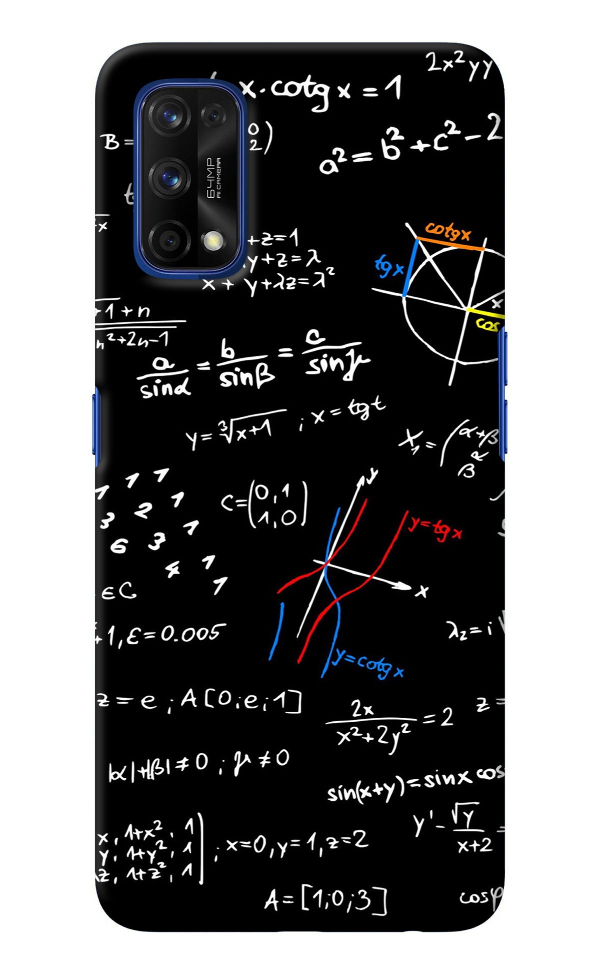 Mathematics Formula Realme 7 Pro Back Cover