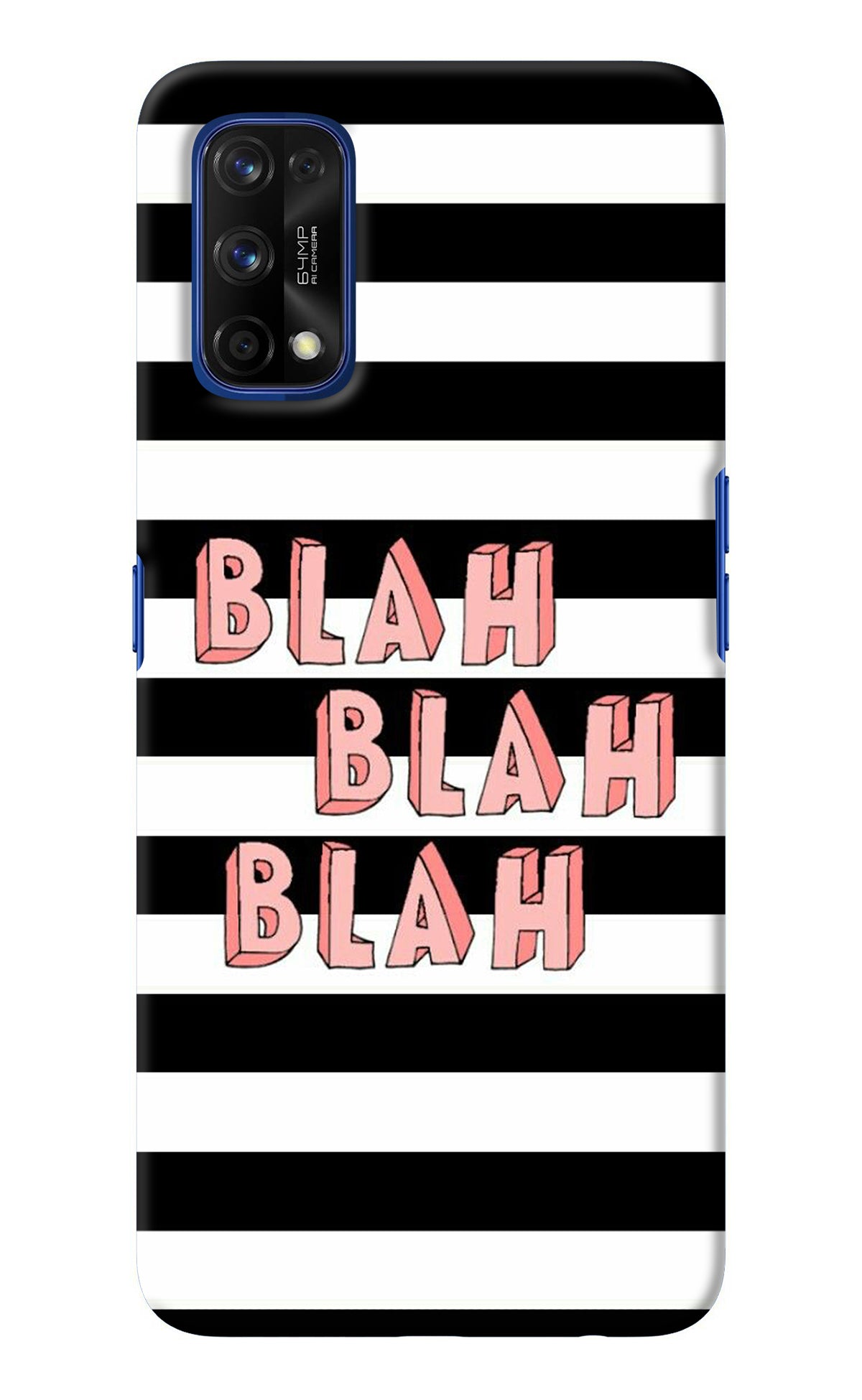 Blah Blah Blah Realme 7 Pro Back Cover