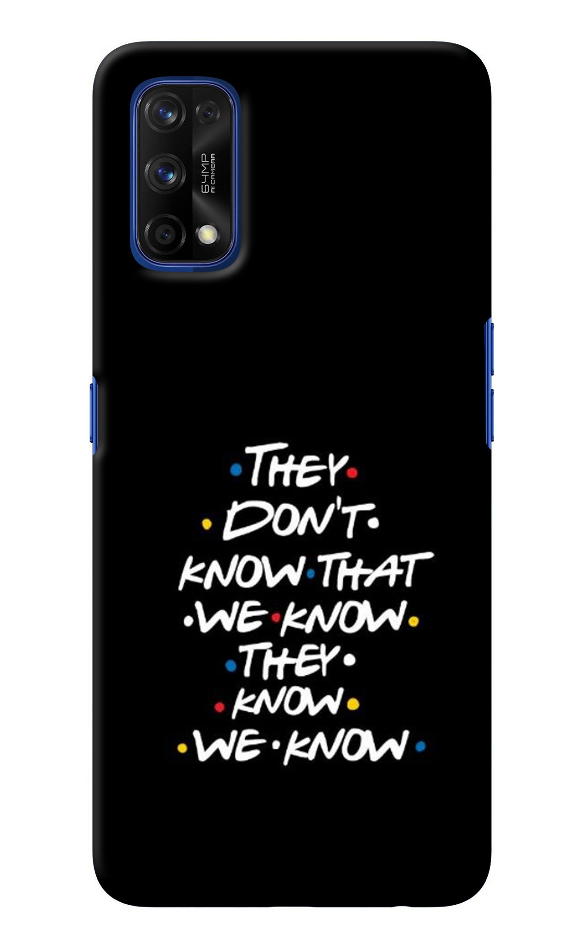 FRIENDS Dialogue Realme 7 Pro Back Cover