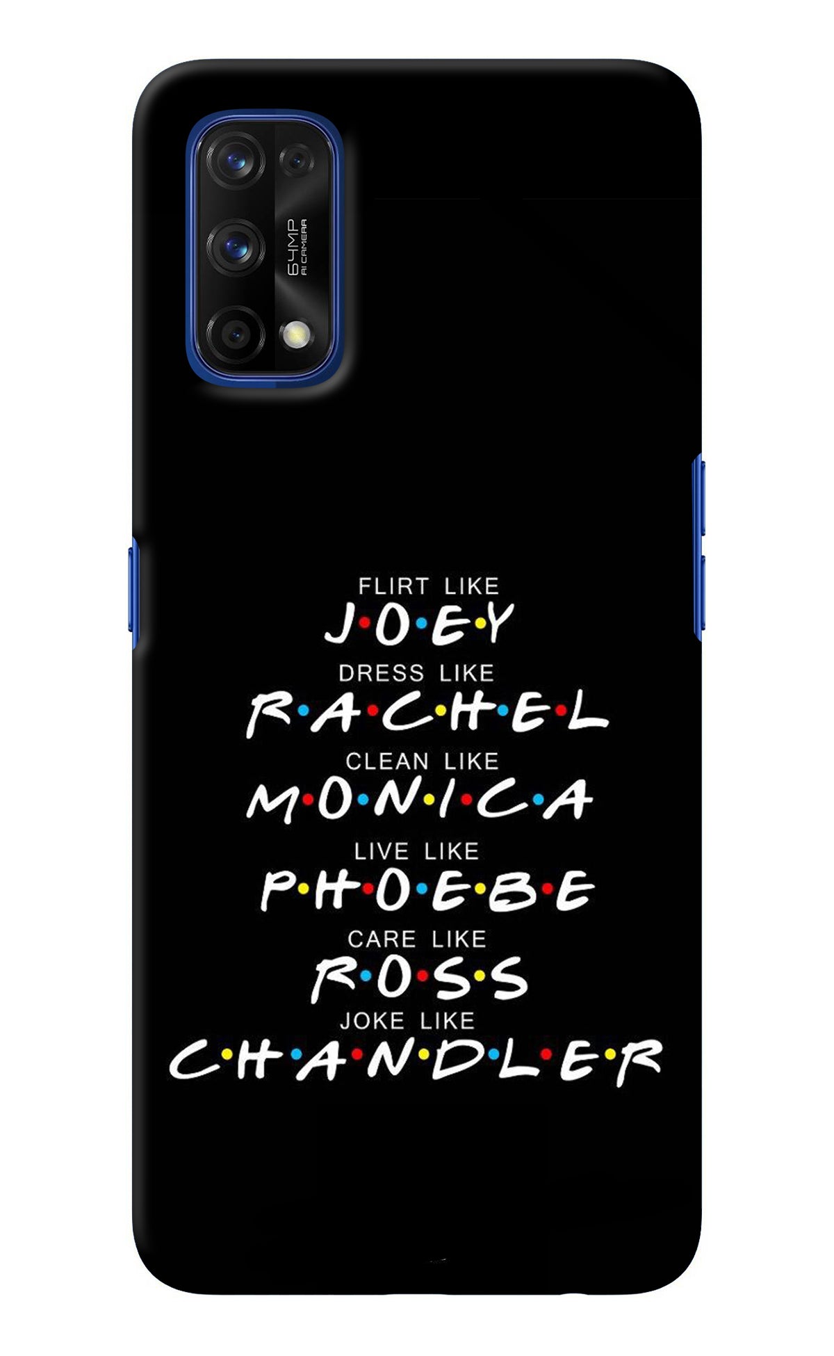 FRIENDS Character Realme 7 Pro Back Cover