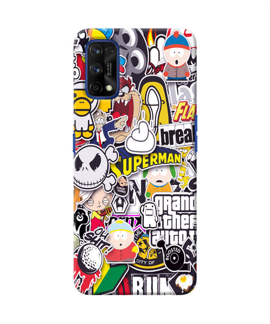 Sticker Bomb Realme 7 Pro Back Cover