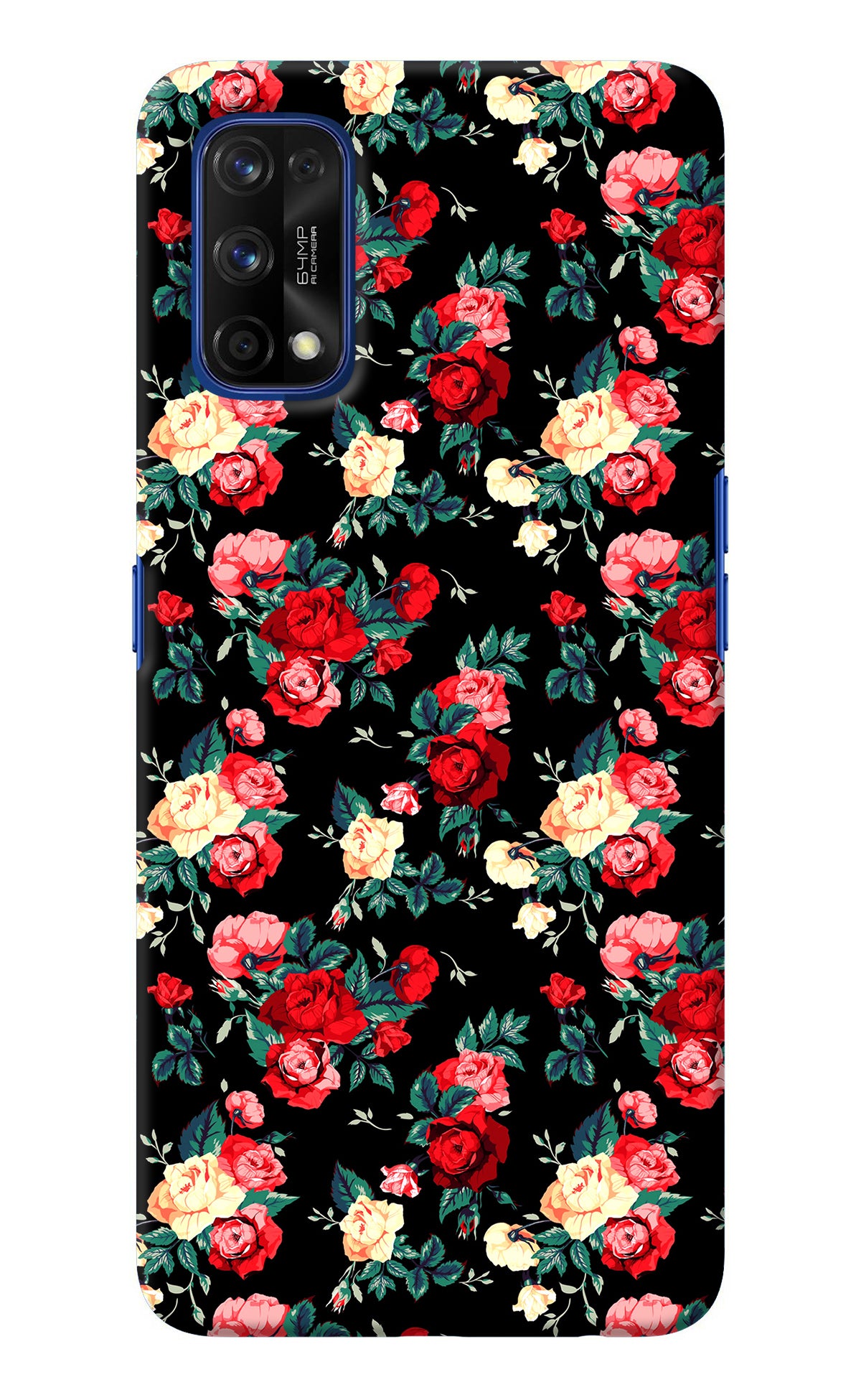 Rose Pattern Realme 7 Pro Back Cover