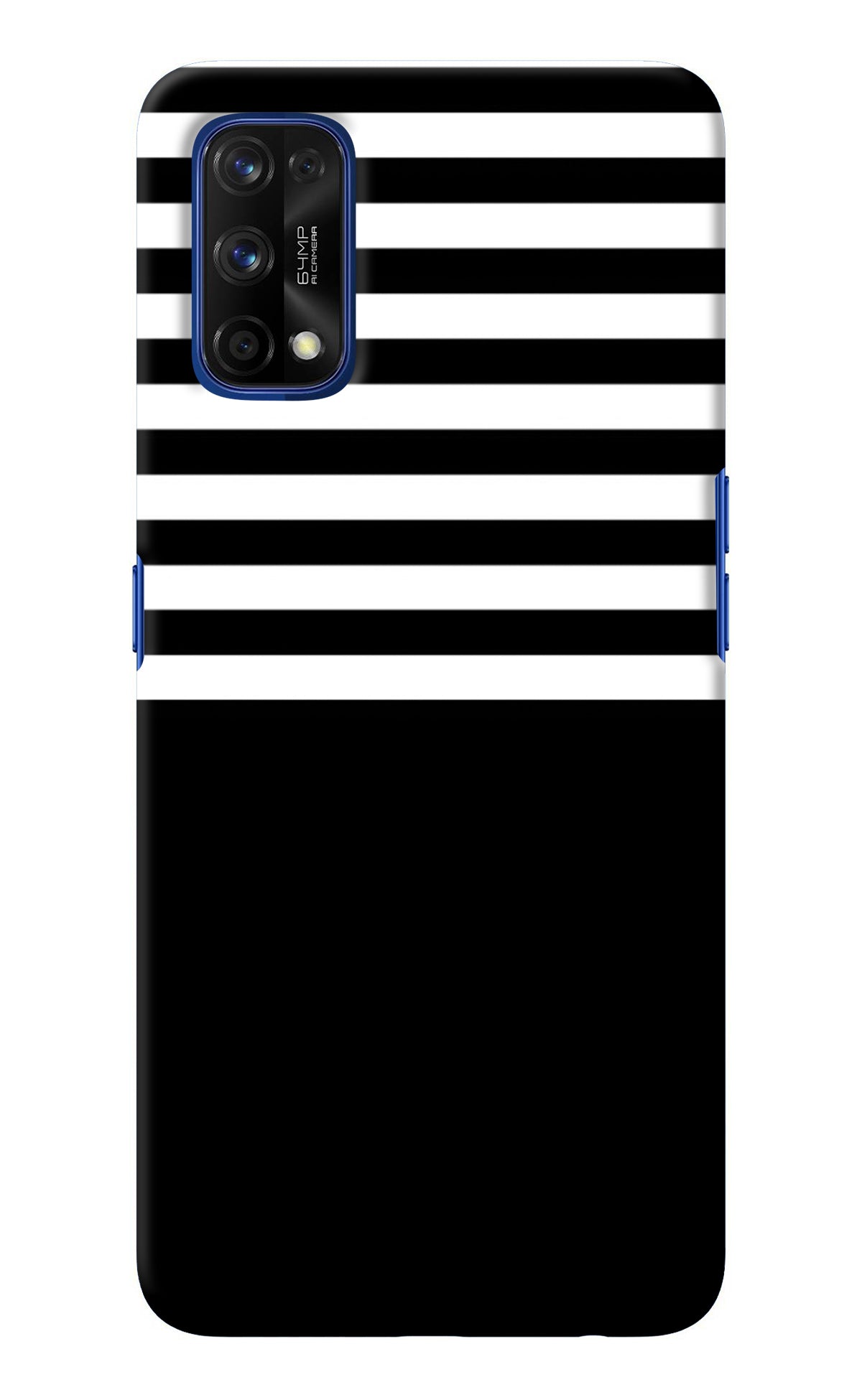 Black and White Print Realme 7 Pro Back Cover