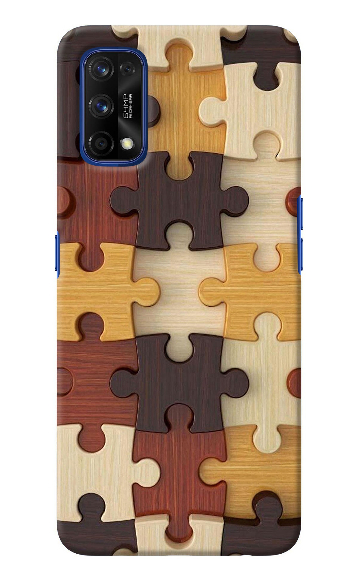 Wooden Puzzle Realme 7 Pro Back Cover