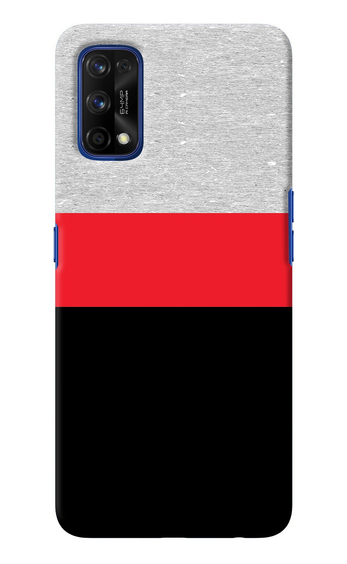 Tri Color Pattern Realme 7 Pro Back Cover