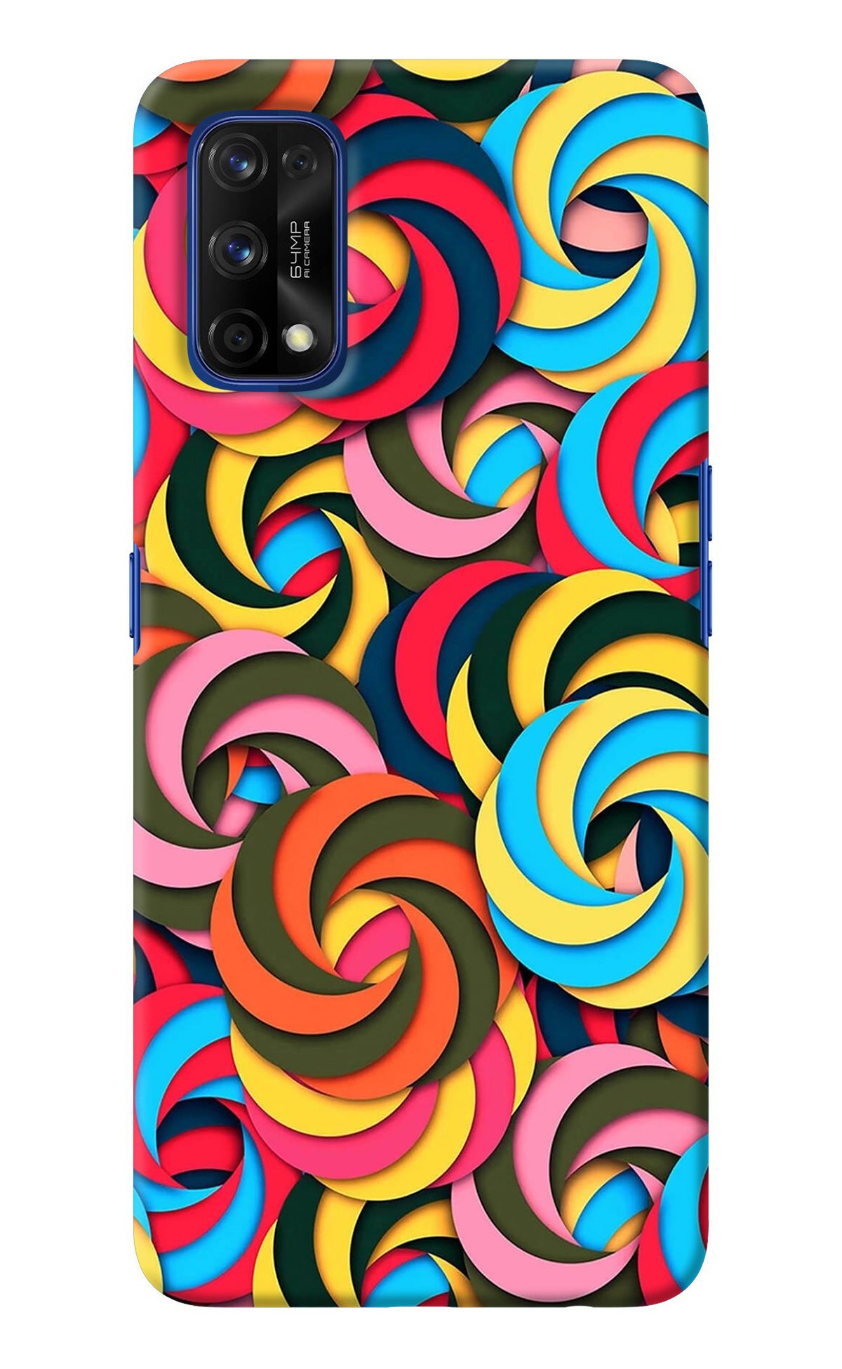 Spiral Pattern Realme 7 Pro Back Cover