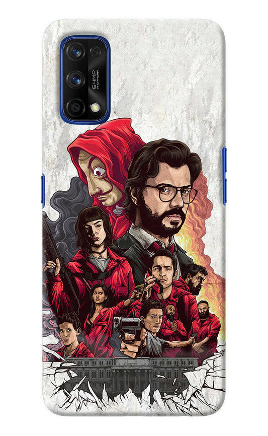 Money Heist Artwork Realme 7 Pro Back Cover