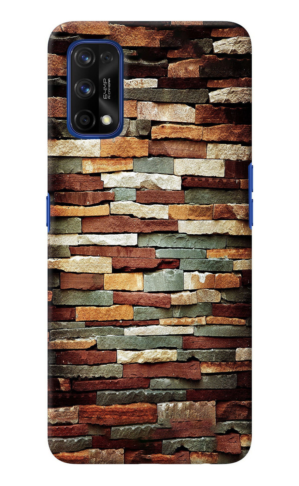 Bricks Pattern Realme 7 Pro Back Cover