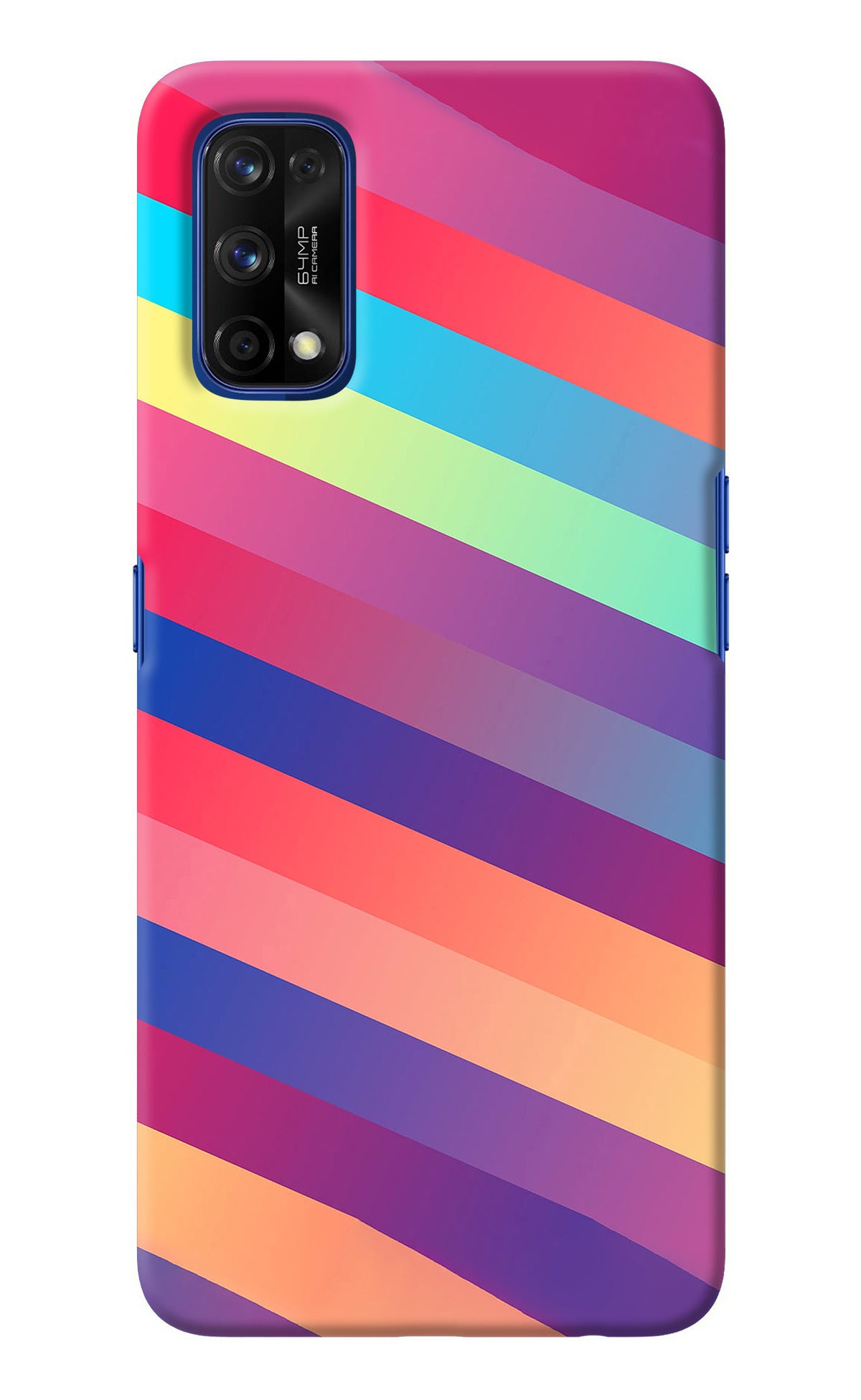 Stripes color Realme 7 Pro Back Cover