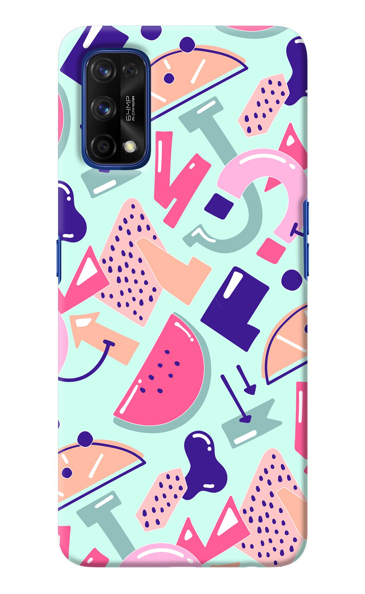 Doodle Pattern Realme 7 Pro Back Cover