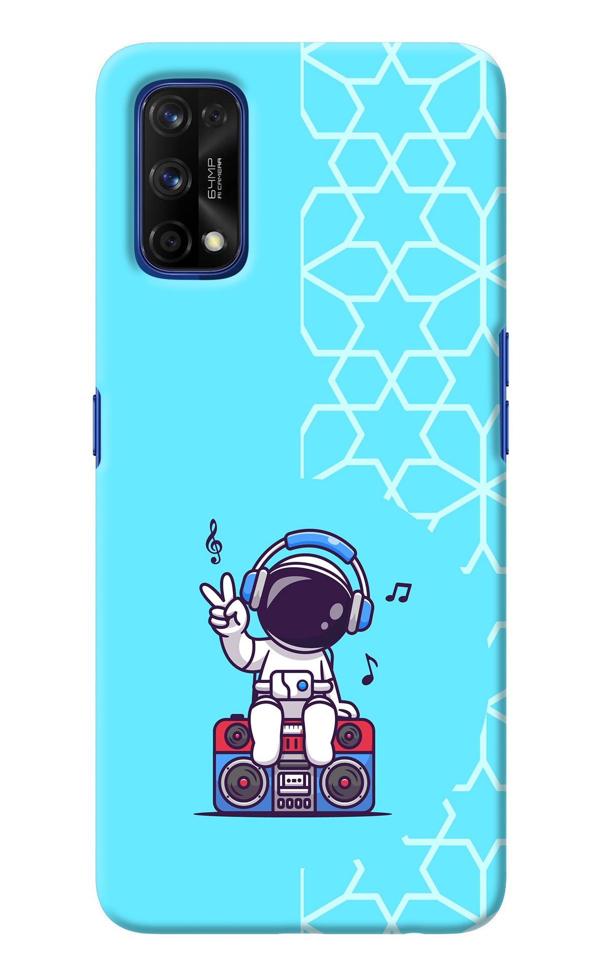 Cute Astronaut Chilling Realme 7 Pro Back Cover