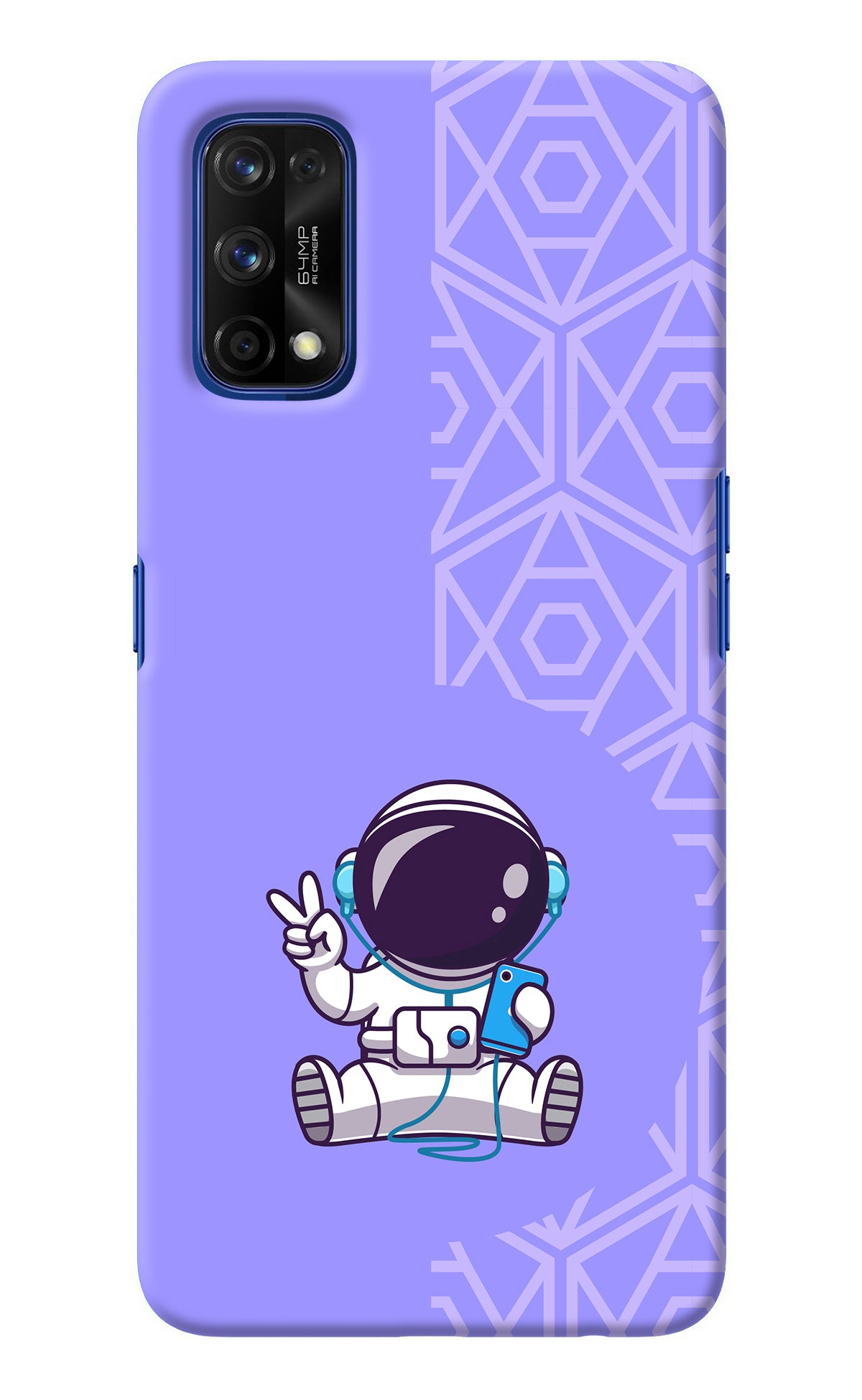 Cute Astronaut Chilling Realme 7 Pro Back Cover