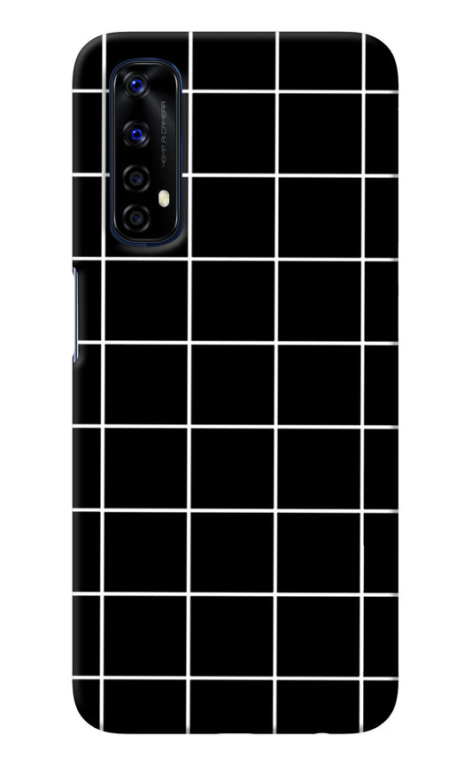 White Grid Realme 7/Narzo 20 Pro Back Cover