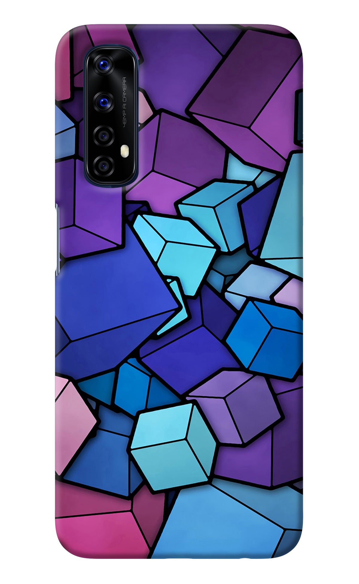 Cubic Abstract Realme 7/Narzo 20 Pro Back Cover