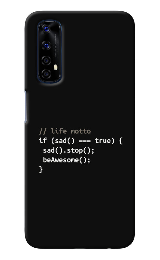 Life Motto Code Realme 7/Narzo 20 Pro Back Cover