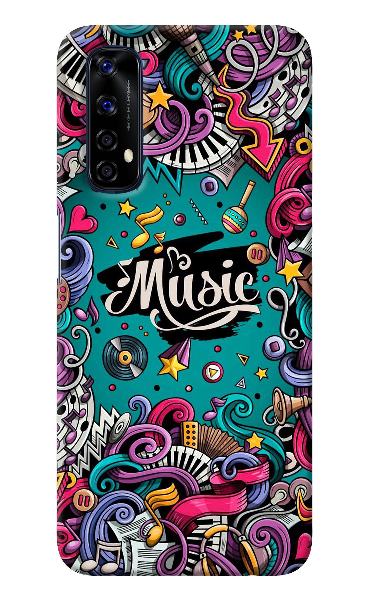 Music Graffiti Realme 7/Narzo 20 Pro Back Cover