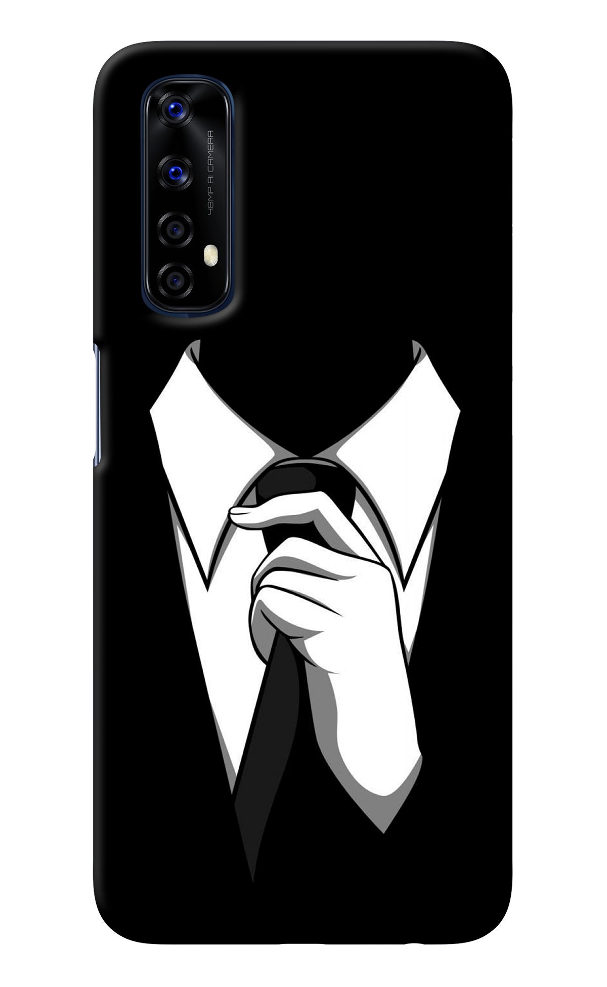 Black Tie Realme 7/Narzo 20 Pro Back Cover