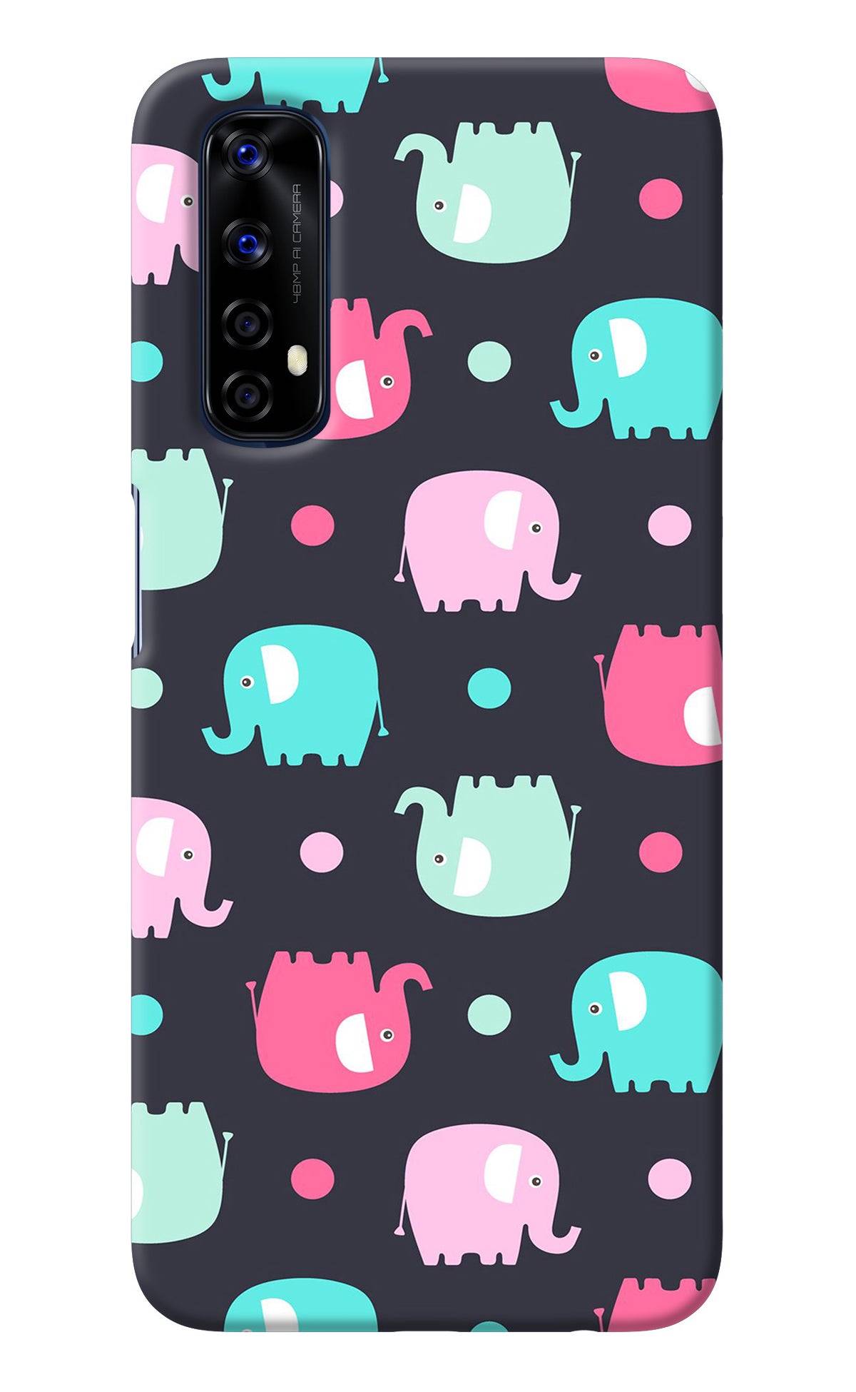 Elephants Realme 7/Narzo 20 Pro Back Cover