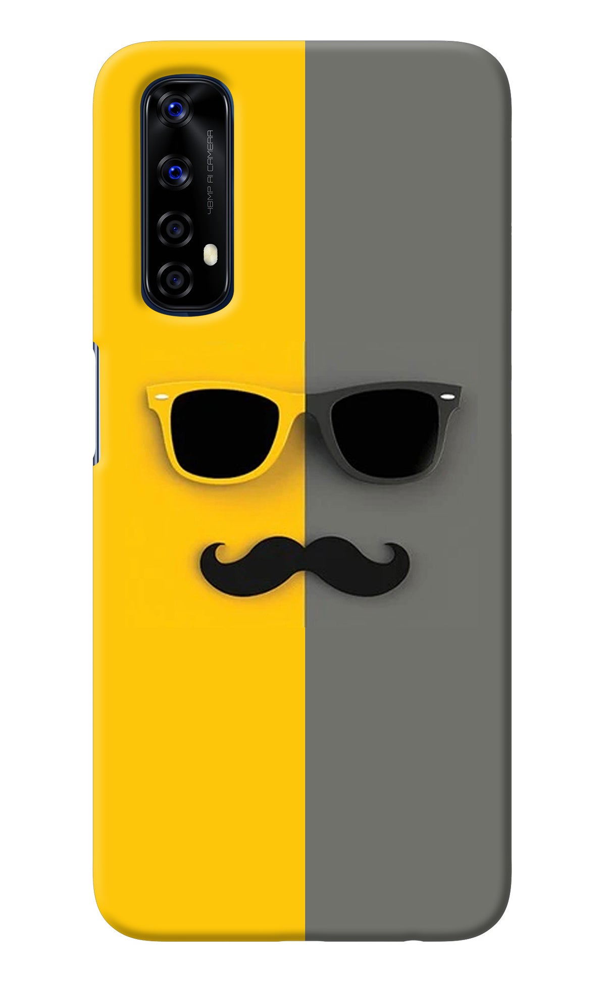 Sunglasses with Mustache Realme 7/Narzo 20 Pro Back Cover