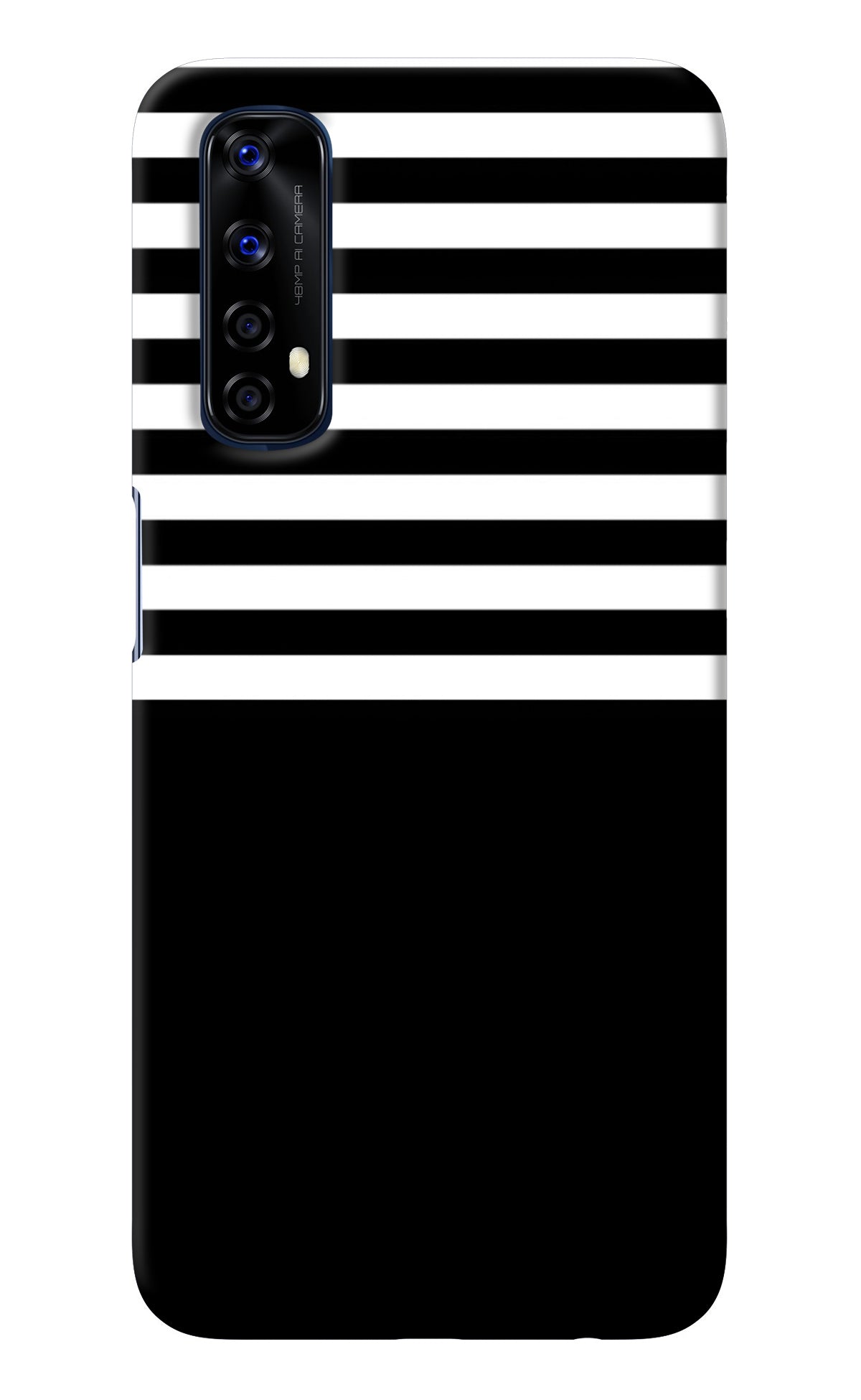 Black and White Print Realme 7/Narzo 20 Pro Back Cover